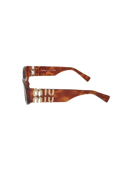 Miu Miu MU 11WS 4BW-ZZ1 Oval Shape Brown Tortoise
