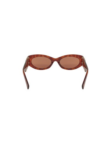 Miu Miu MU 11WS 4BW-ZZ1 Oval Shape Brown Tortoise