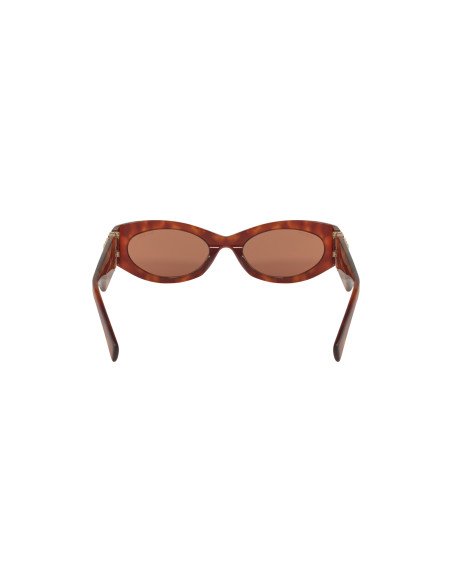Miu Miu MU 11WS 4BW-ZZ1 Oval Shape Brown Tortoise