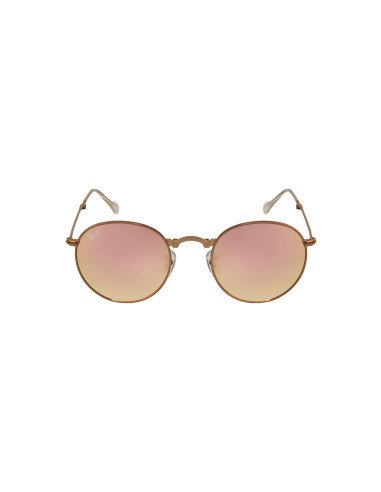 Ray Ban Rb3532 198/7y Round Metal Folding Cobre Rosa Espejo | Sunni...