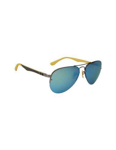 Ray Ban Rb3460M F003H0 Aviator Scuderia Ferrari Azul Amarillo