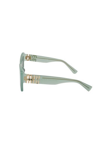 Miu Miu MU 07YS 19L-09T Square Shape Blue Gray