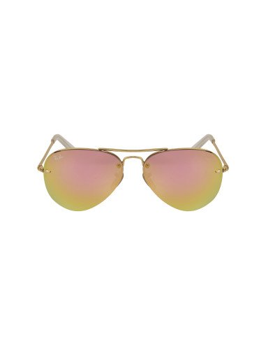 Ban RB3449 001/2Y Aviator Terracota Espejo Dorado