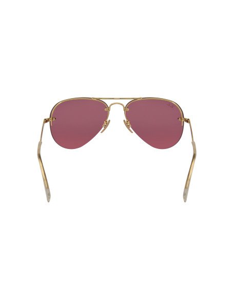 Ray Ban RB3449 001/E4 Aviator Rosa Espejo Dorado