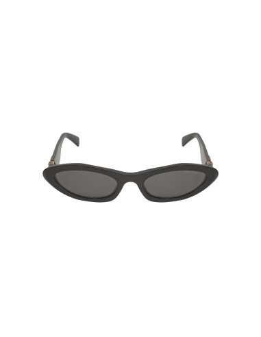 Miu Miu MU 09YS 1AB-5S0 Oval Shape Black Gold