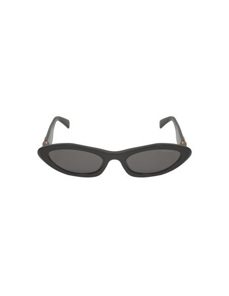 Miu Miu MU 09YS 1AB-5S0 Oval Shape Black Gold