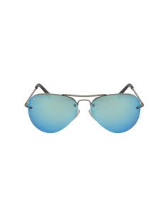 Ray Ban RB3449 004/55 Aviator Azul Espejo Negro 2