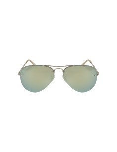Ray Ban RB3449 9043/30 Aviator Plata Espejo Gris | Sunnies.uno 2