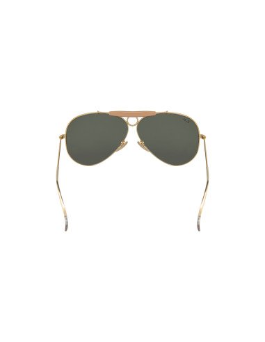 Ray Ban RB3138 W3401 Shooter Aviator Negro G-15 Dorado