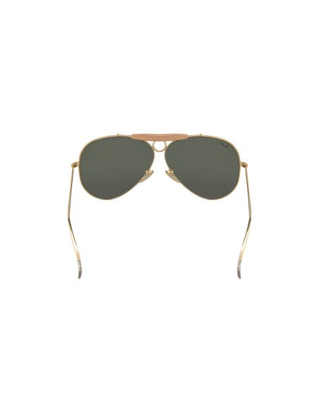Ray Ban RB3138 W3401 Shooter Aviator Negro G-15 Dorado