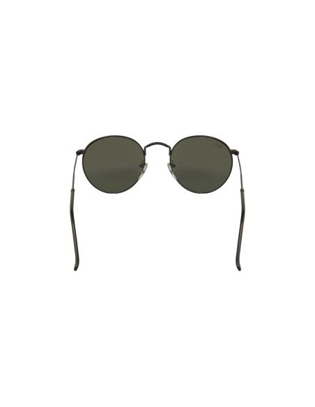 Ray Ban RB3447 002/30 Round Metal Negro Plata Espejo Original | Sun...
