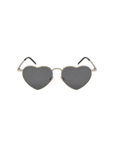 SAINT LAURENT SL301 Loulou 001 Heart Black Silver Sin accesorios