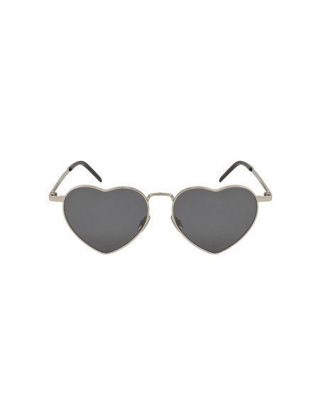SAINT LAURENT SL301 Loulou 001 Heart Black Silver Sin accesorios
