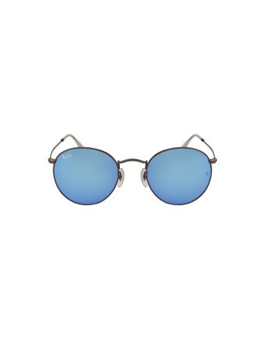 Ray Ban Rb3447 029/17 Round Metal Azul Espejo Gris Original | Sunni...