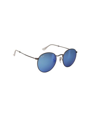 Ray Ban Rb3447 029/17 Round Metal Azul Espejo Gris Original | Sunni...