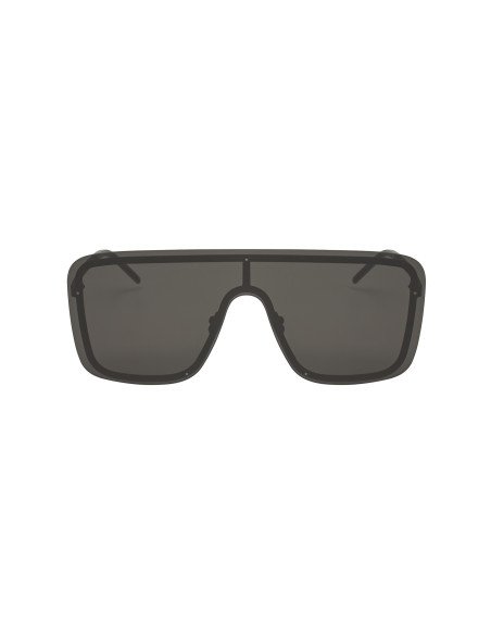 SAINT LAURENT SL 364 002 MASK Shield Negro plata
