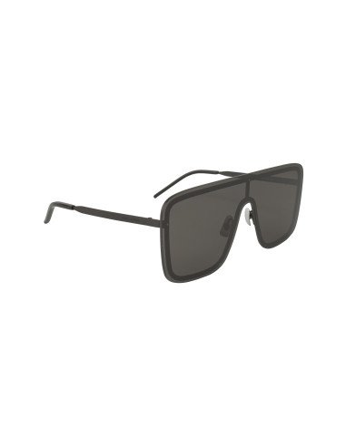 SAINT LAURENT SL 364 002 MASK Shield Negro plata