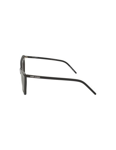 SAINT LAURENT SL 372 001 Square Shape Shiny Black