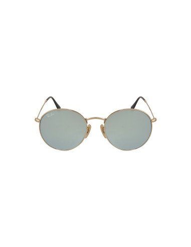 Ray Ban Rb3447n 001/30 Round Metal Flat Lenses Plata Dorado | Sunni...