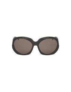 SAINT LAURENT SL74 001 Square Oversized Negro Plata 2