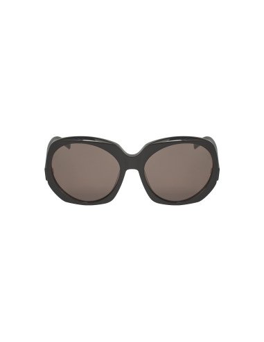 SAINT LAURENT SL74 001 Square Oversized Negro Plata