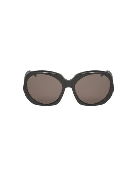 SAINT LAURENT SL74 001 Square Oversized Negro Plata