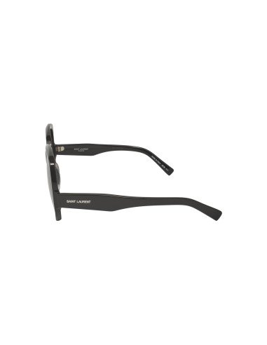 SAINT LAURENT SL74 001 Square Oversized Negro Plata