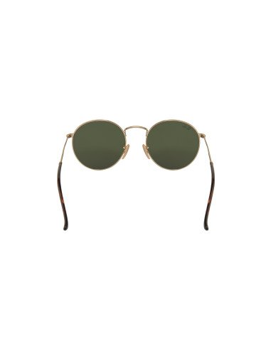Ray Ban Rb3447N 001/8o Round Metal Flat Lila Espejo Dorado | Sunnie...
