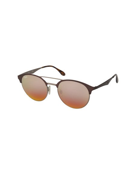 Ray Ban Rb3545 9006/a8 Round Double Brigde Grande Rosa Rojo | Sunni...