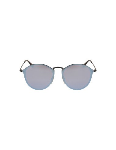 Ray Ban Rb3574n 153/7v Round Metal Blaze Azul Espejo Negro | Sunnie...