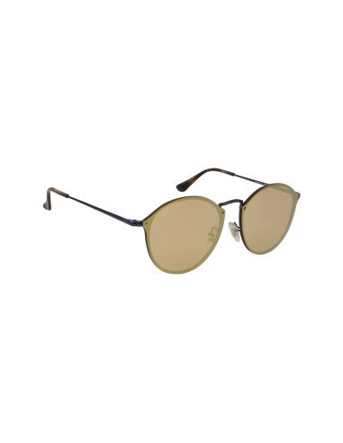 Ray Ban Rb3574n 90387j Round Metal Blaze Amarillo Azul | Sunnies.uno