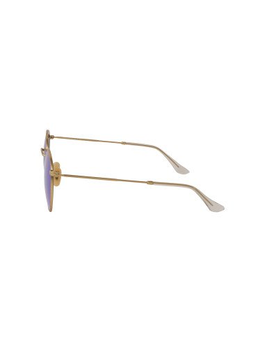 Ray Ban Rb3447 112/17 Round Metal Azul Espejo Dorado Icon | Sunnies...