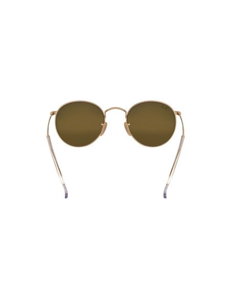 Ray Ban Rb3447 112/z2 Round Metal Rosa Espejo Dorado | Sunnies.uno