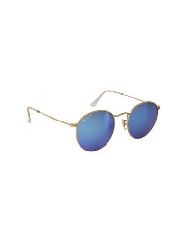 Ray Ban Rb3447 P 112/4l Round Metal Polarizado Azul Espejo | Sunnie...