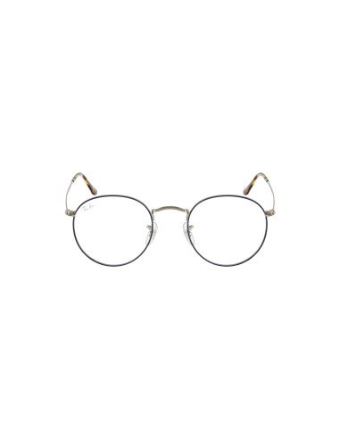 Ray Ban Rb3447v 2970 Round Metal Optics Blue Silver Original | Sunn...