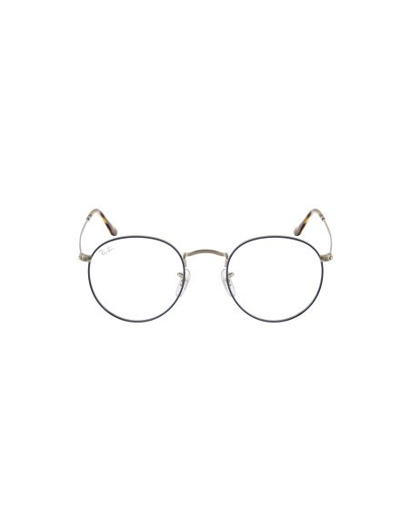 Ray Ban Rb3447v 2970 Round Metal Optics Blue Silver Original | Sunn...