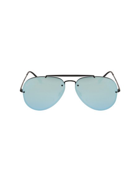 Ray Ban Rb3584n 90827v Aviator Blaze Azul Espejo Negro Icon | Sunni...