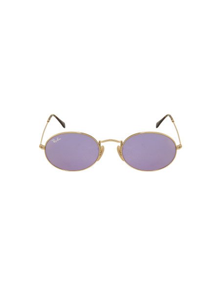 Ray Ban Rb3547n 001/8o Oval Flat Lenses Lila Espejo Icon | Sunnies.uno