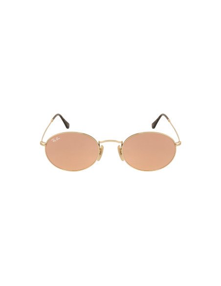 Ray Ban Rb3547n 001/z2 Oval Flat Lenses Rosa Espejo Icon P1 | Sunni...