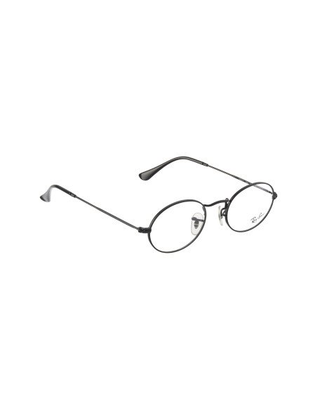 Ray Ban Oftalmico Rb3547v 2509 Oval Optics Negro Gris | Sunnies.uno