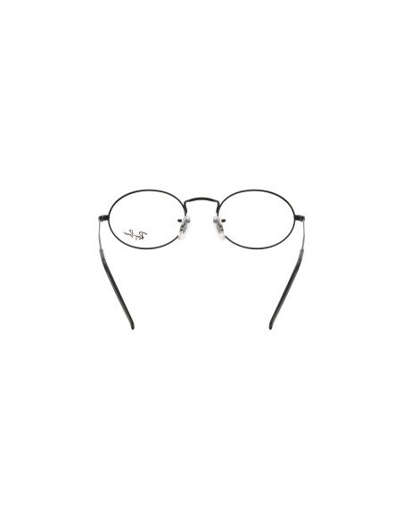 Ray Ban Oftalmico Rb3547v 2509 Oval Optics Negro Gris | Sunnies.uno