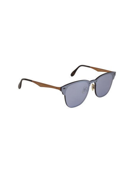 Ray Ban Rb3576n 90391u Clubmaster Blaze Lila Espejo Plateado | Sunn...