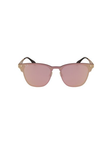 Ray Ban Rb3576n 043/e4 Clubmaster Blaze Rosa Espejo Dorado | Sunnie...