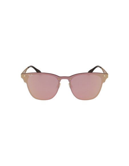 Ray Ban Rb3576n 043/e4 Clubmaster Blaze Rosa Espejo Dorado | Sunnie...