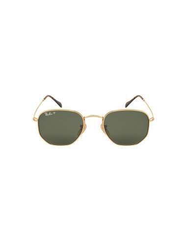 Ray Ban Rb3548n 001/58 Hexagonal Flat Negro G-15 Dorado Polarizado ...