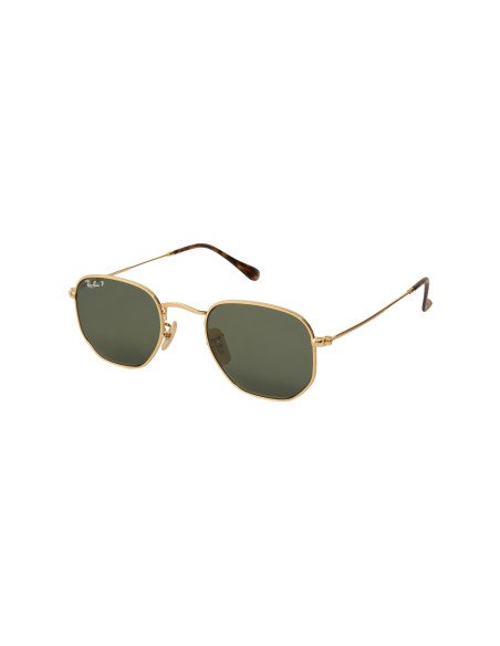Ray Ban Rb3548n 001/58 Hexagonal Flat Negro G-15 Dorado Polarizado ...