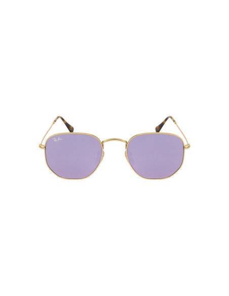 Ray Ban Rb3548n 001/8o Hexagonal Flat Lenses Lila Espejo | Sunnies.uno