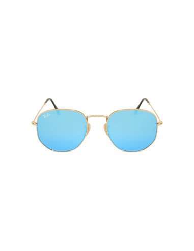 Ray Ban Rb3548n 001/9o Hexagonal Azul Espejo Degradado | Sunnies.uno
