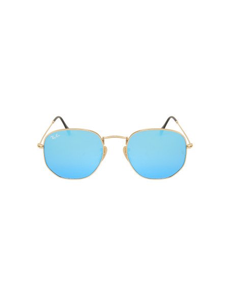 Ray Ban Rb3548n 001/9o Hexagonal Azul Espejo Degradado | Sunnies.uno
