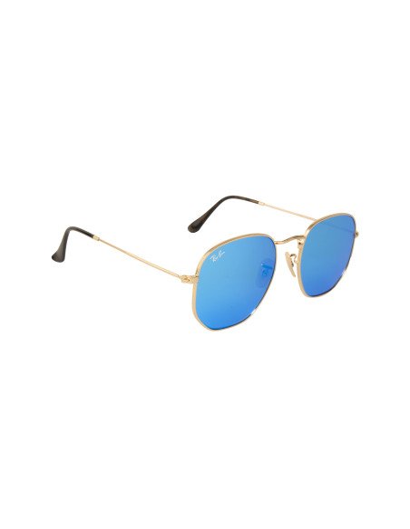 Ray Ban Rb3548n 001/9o Hexagonal Azul Espejo Degradado | Sunnies.uno